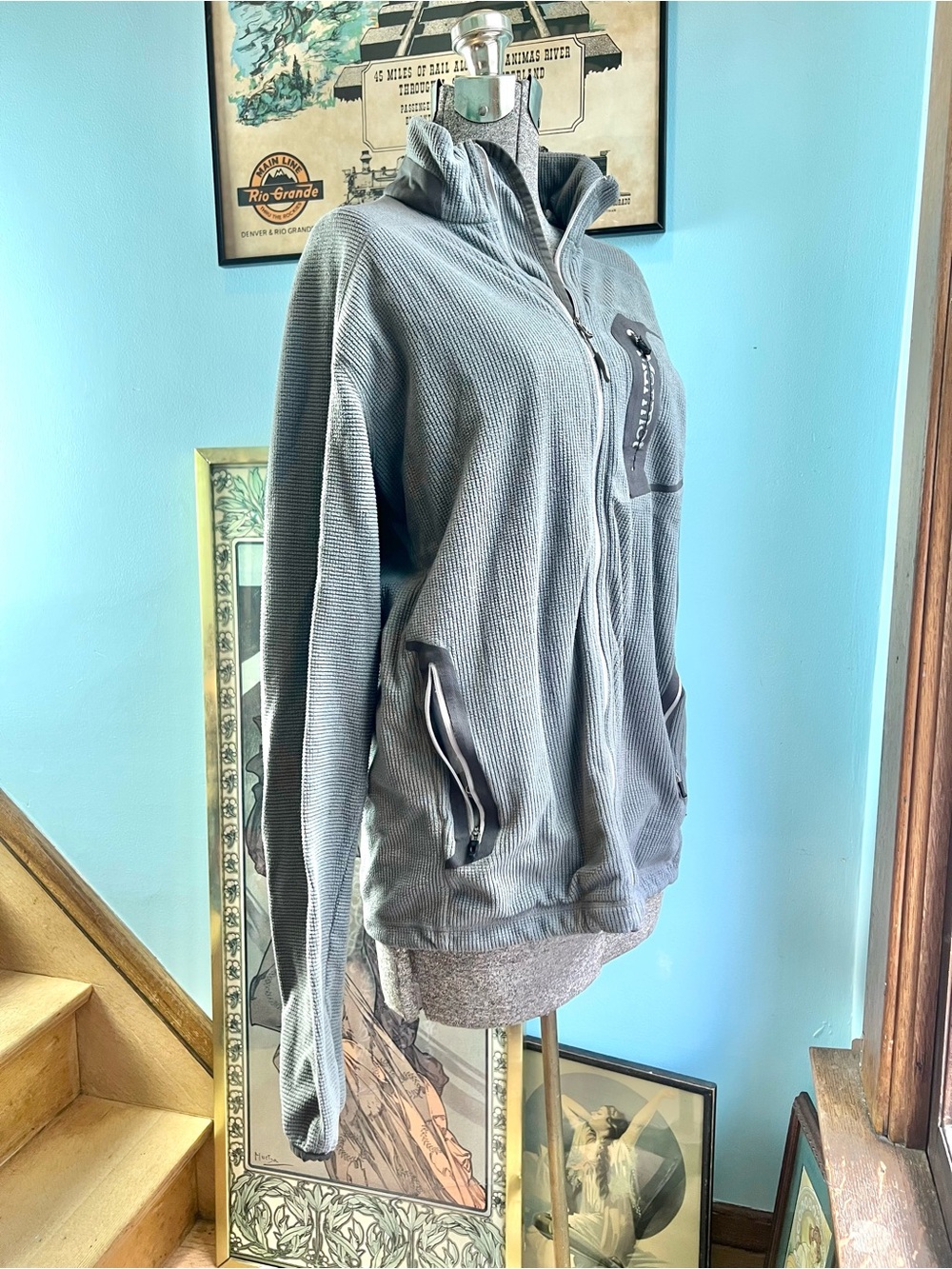 Marmot Men's Slate Gray Full-Zip Hooded Performance Jacket